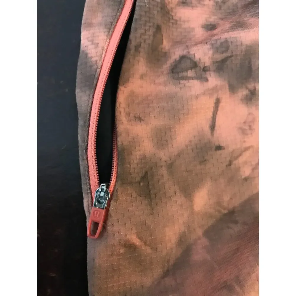 Lululemon Textured Tech Shorts Diamond Dye Warm Coral Mens Small 7